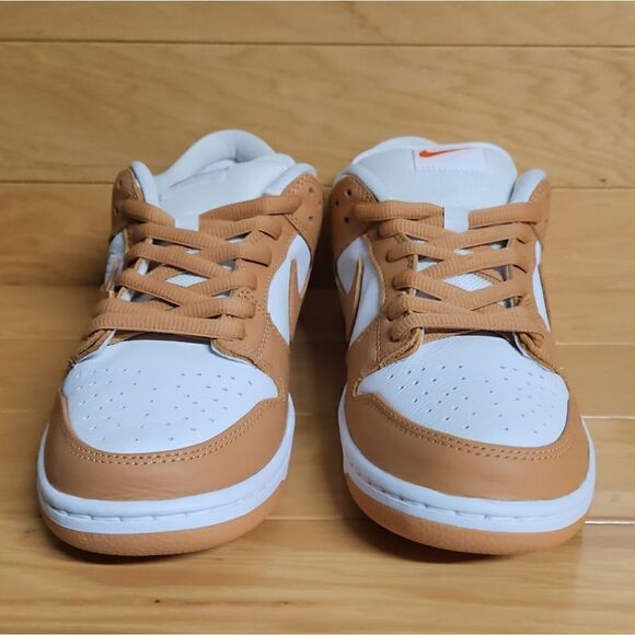 Nike SB Dunk Low Pro ISO Size 10 Light Cognac White Shoe Sneaker DM8998-200 - Picture 4 of 11